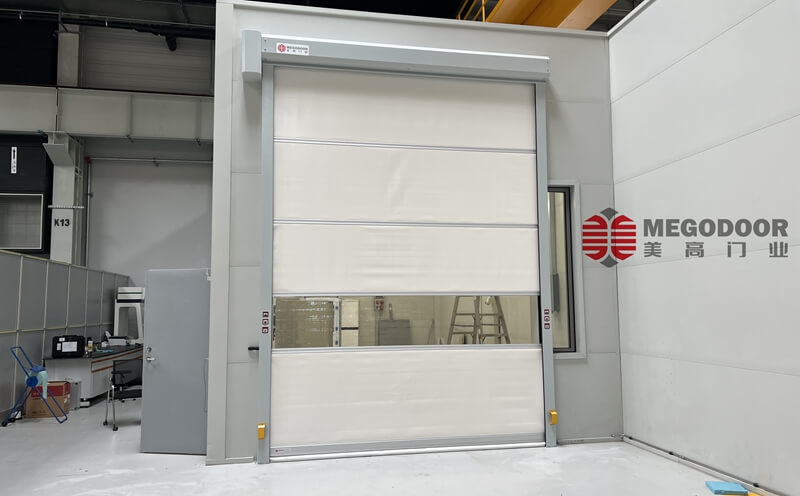 德资企业菲索玛特（常州）智能制造系统有限公司选用美高门业车间隔断快速门案例插图